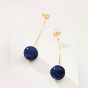 Anthropologie fruit and icon blueberry Drop Earring